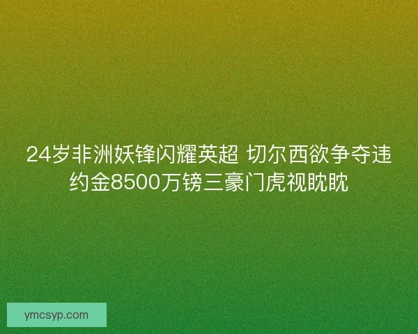 24岁非洲妖锋闪耀英超 切尔西欲争夺违约金8500万镑三豪门虎视眈眈